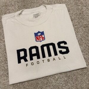 Vintage Reebok Los Angeles Rams NFL T-Shirt | Cream | L